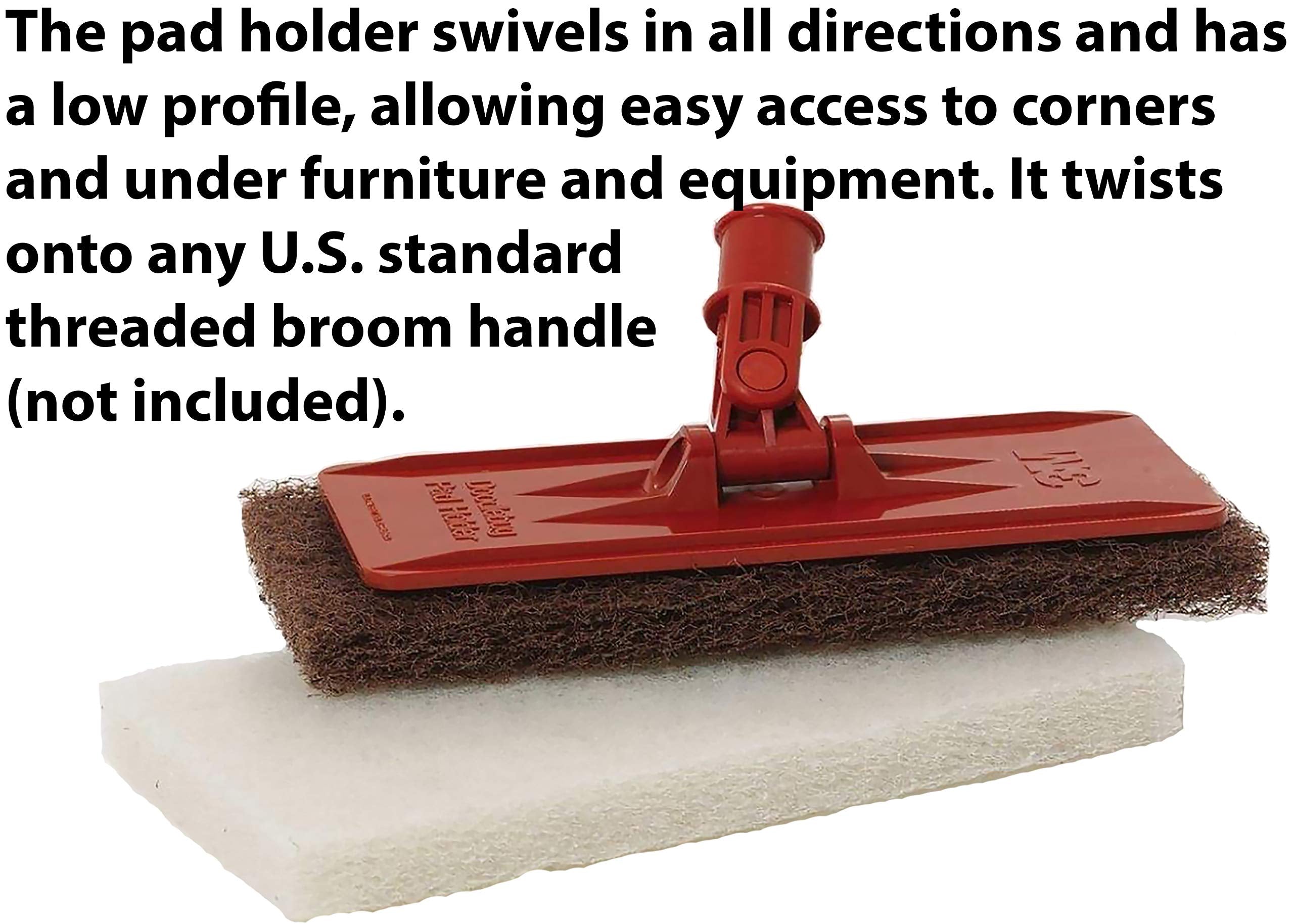 3M Doodlebug pad holder 6472 attaches to standard threaded handles for versatility.