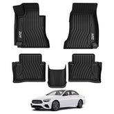3W Benz E-Class floor mats with edge-to-edge fit for full coverage