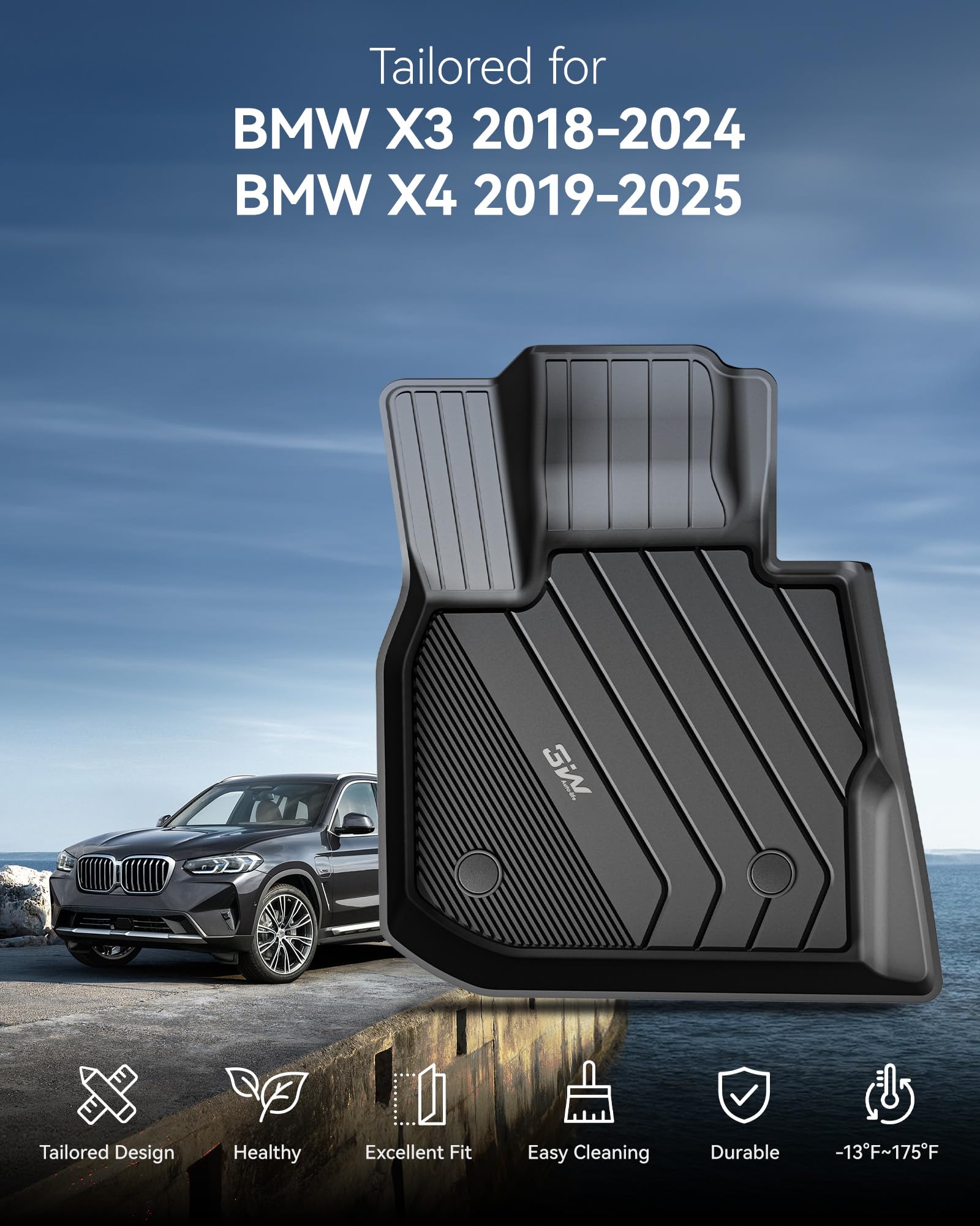 3W BMW X4 laser 3D scan fit for a seamless interior look.