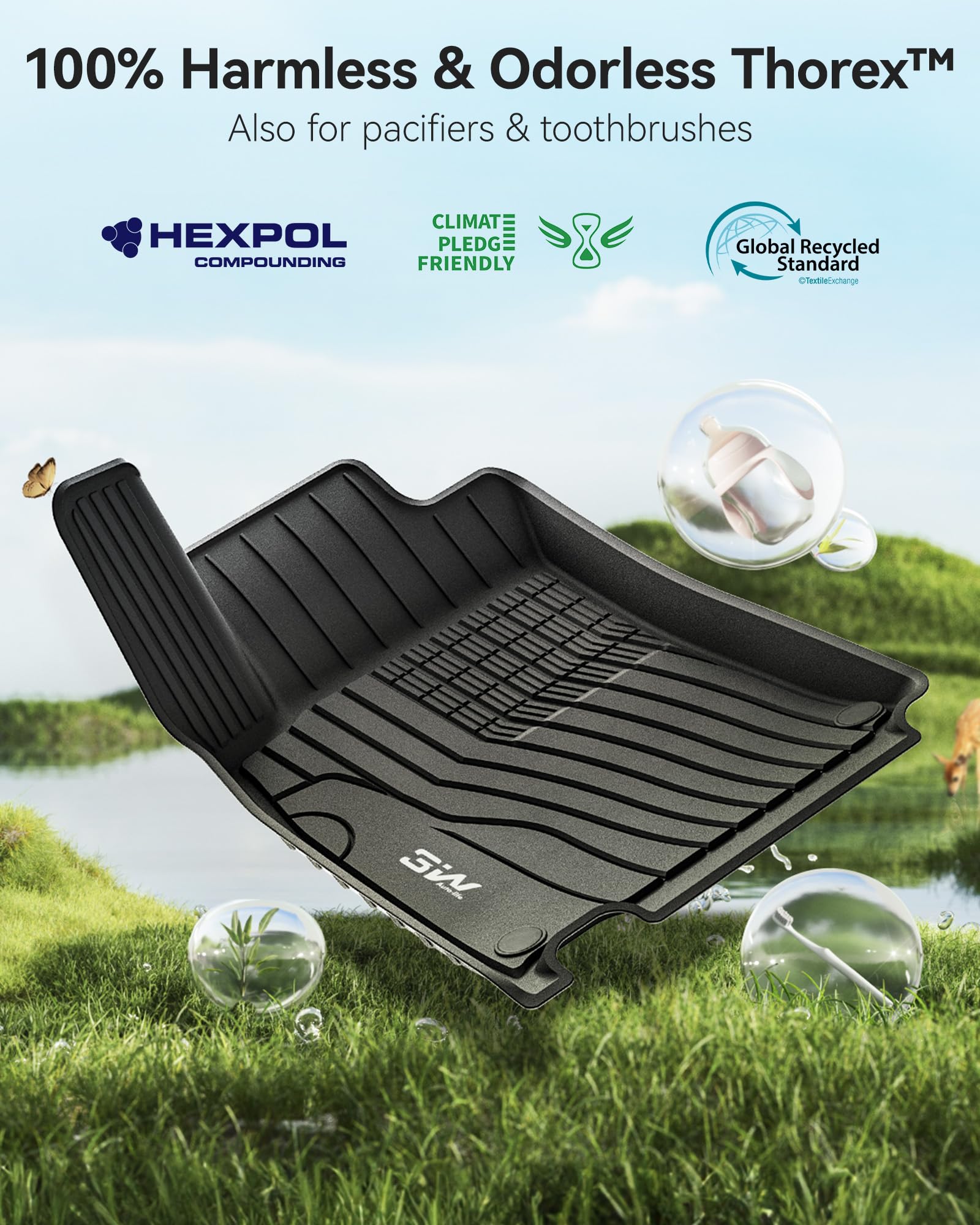 3W Mercedes TPE close-up shows durable, flexible construction