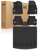 3W Porsche Cayenne floor mats full set with custom fit and all-weather protection.