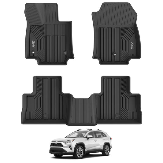 3W Rav4 floor mats with custom-fit coverage for a snug interior fit