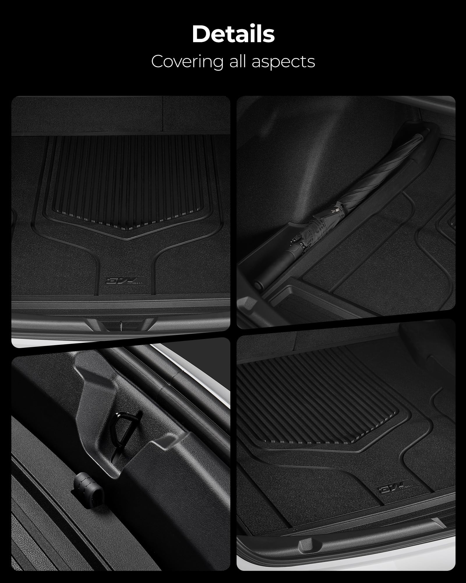 3W Tesla Model 3 floor mats easy cleaning with water