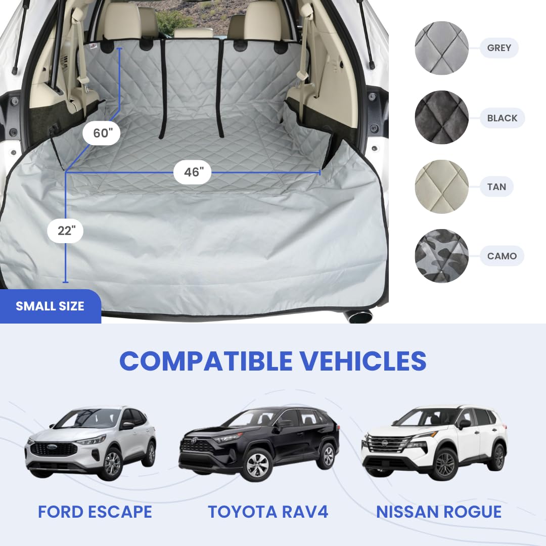 4Knines split cargo liner 60-40 fit protecting a folded rear row