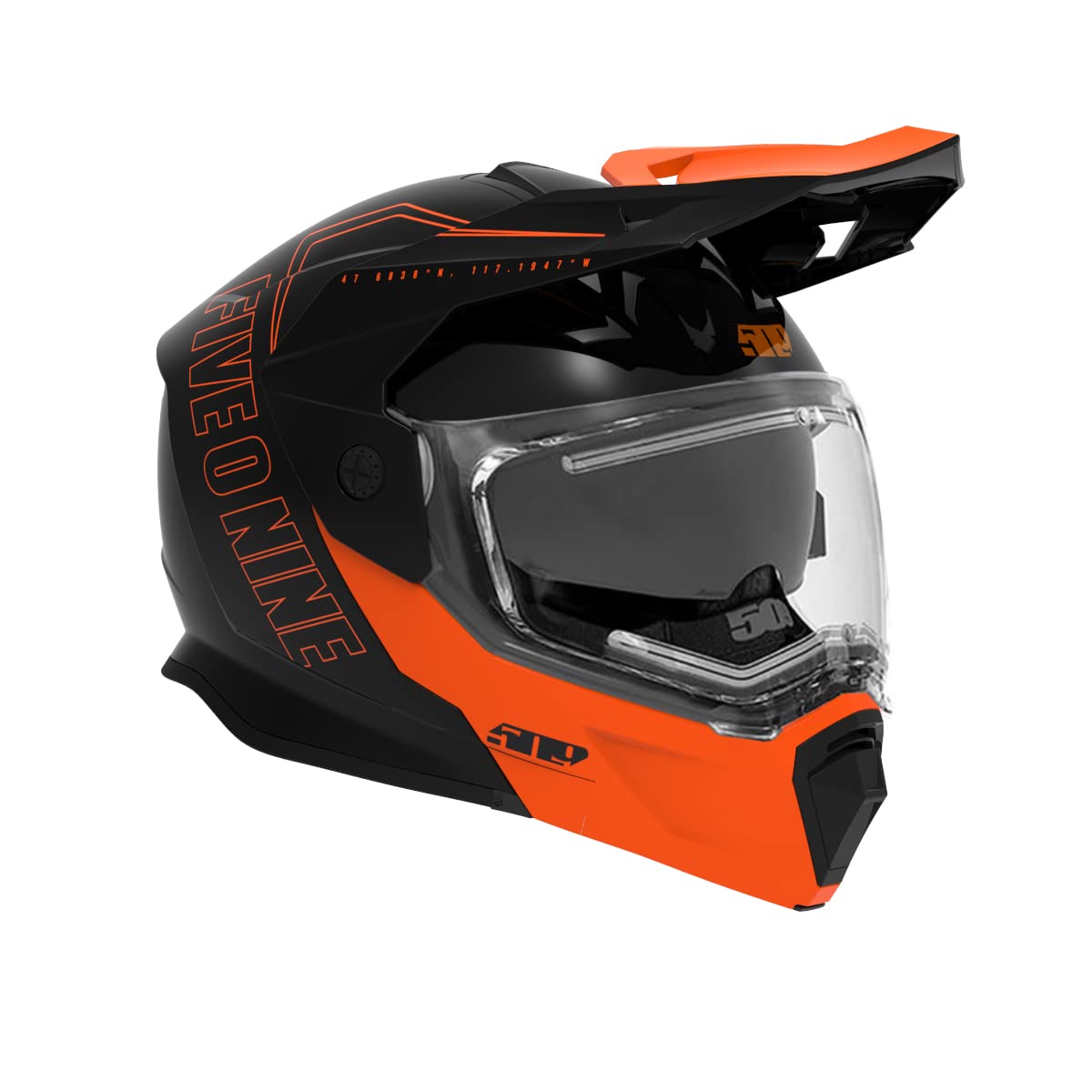 509 Delta R4 Ignite helmet with heated shield, fog-free visibility in cold weather.
