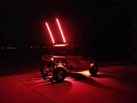 5150 Whips 187-style in-use dance mode demonstrating color-changing effects