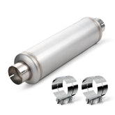 A-KARCK 5inlet diesel muffler with clamp reduces exhaust rasp.