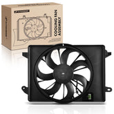 A-Premium engine radiator cooling fan assembly front view for Dodge/Chrysler, direct-fit cooling
