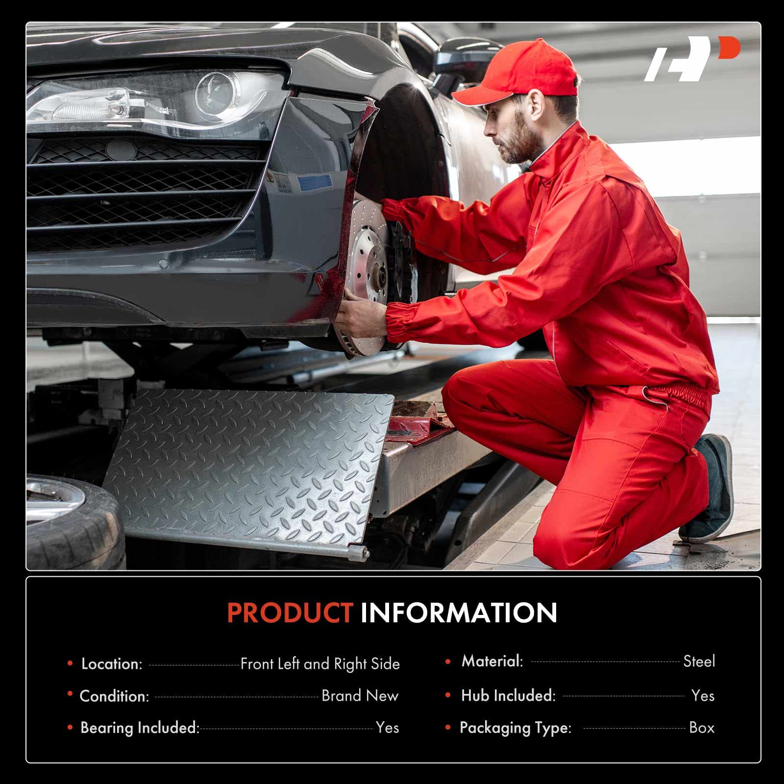 A-Premium front right knuckle hub assembly for Toyota Corolla supports balanced handling.