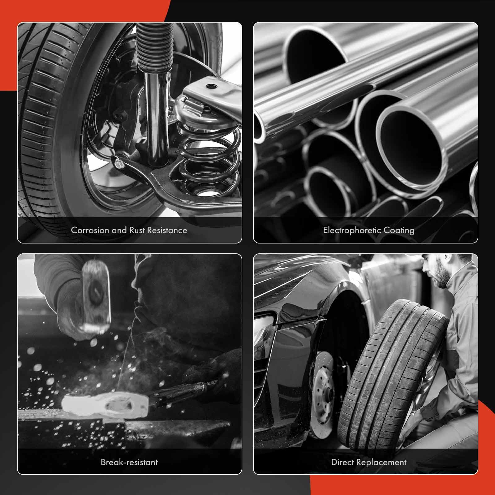 A-Premium front suspension component view for precise replacement.