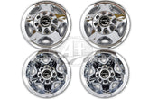 A+ 17-inch ABS chrome wheel simulator front left with durable chrome finish
