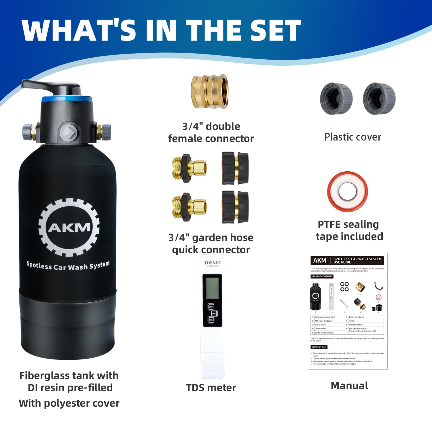 AKM Spotless Water System durable tank supports long-term use