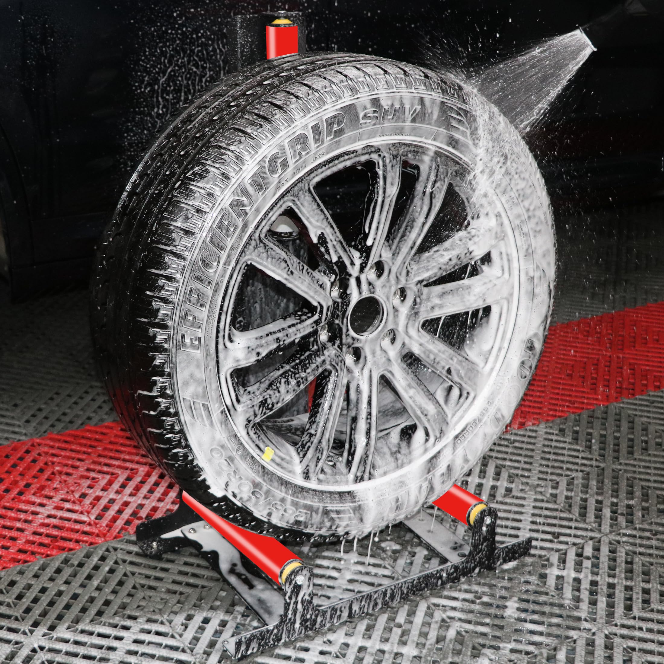 ALL4DETAIL wheel cleaning for ceramic coating prep with the stand aiding access