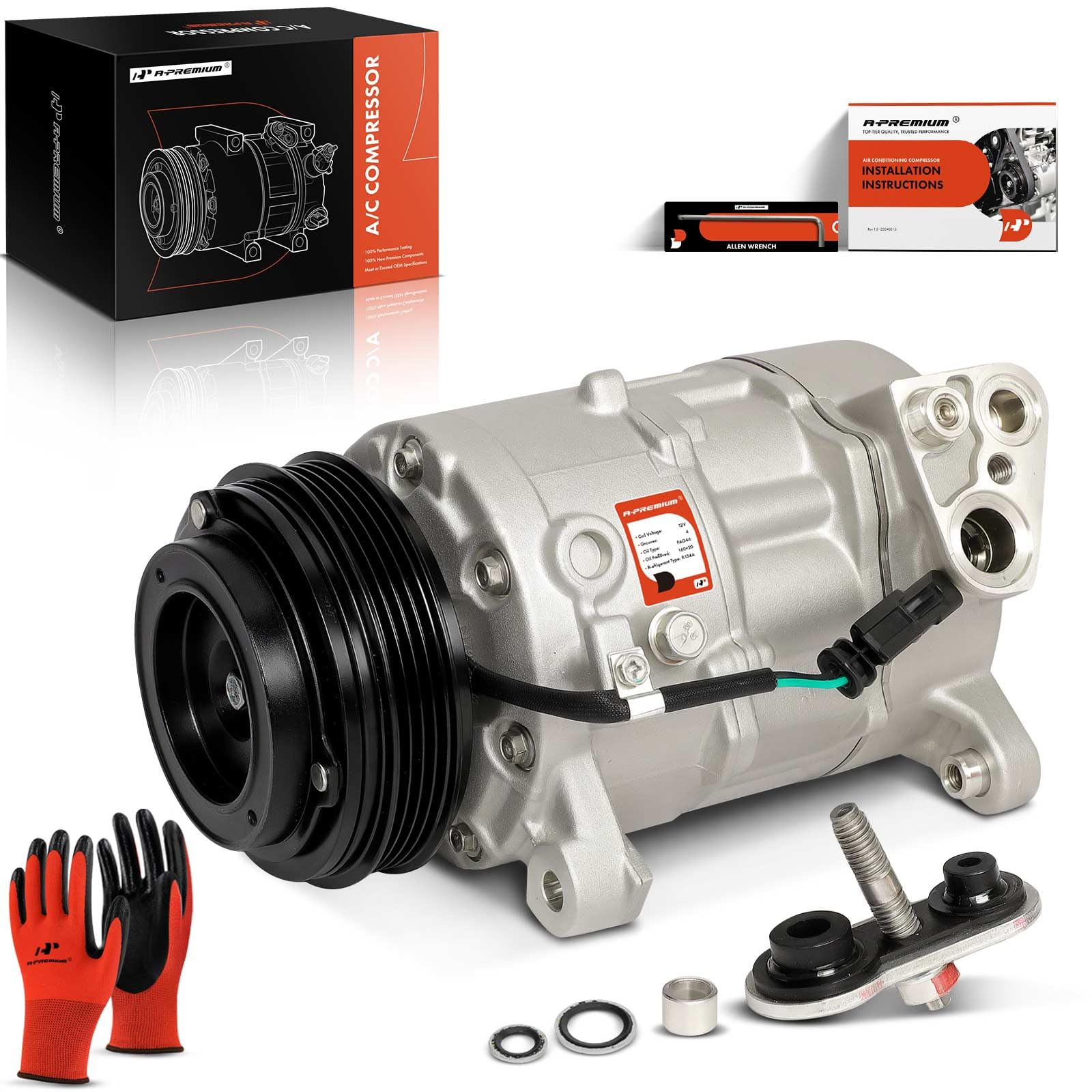 A-Premium AC compressor with clutch for Cadillac Escalade delivering reliable cooling
