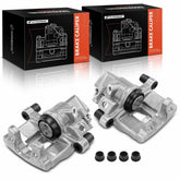 A-Premium rear left disc brake caliper assembly with corrosion protection.