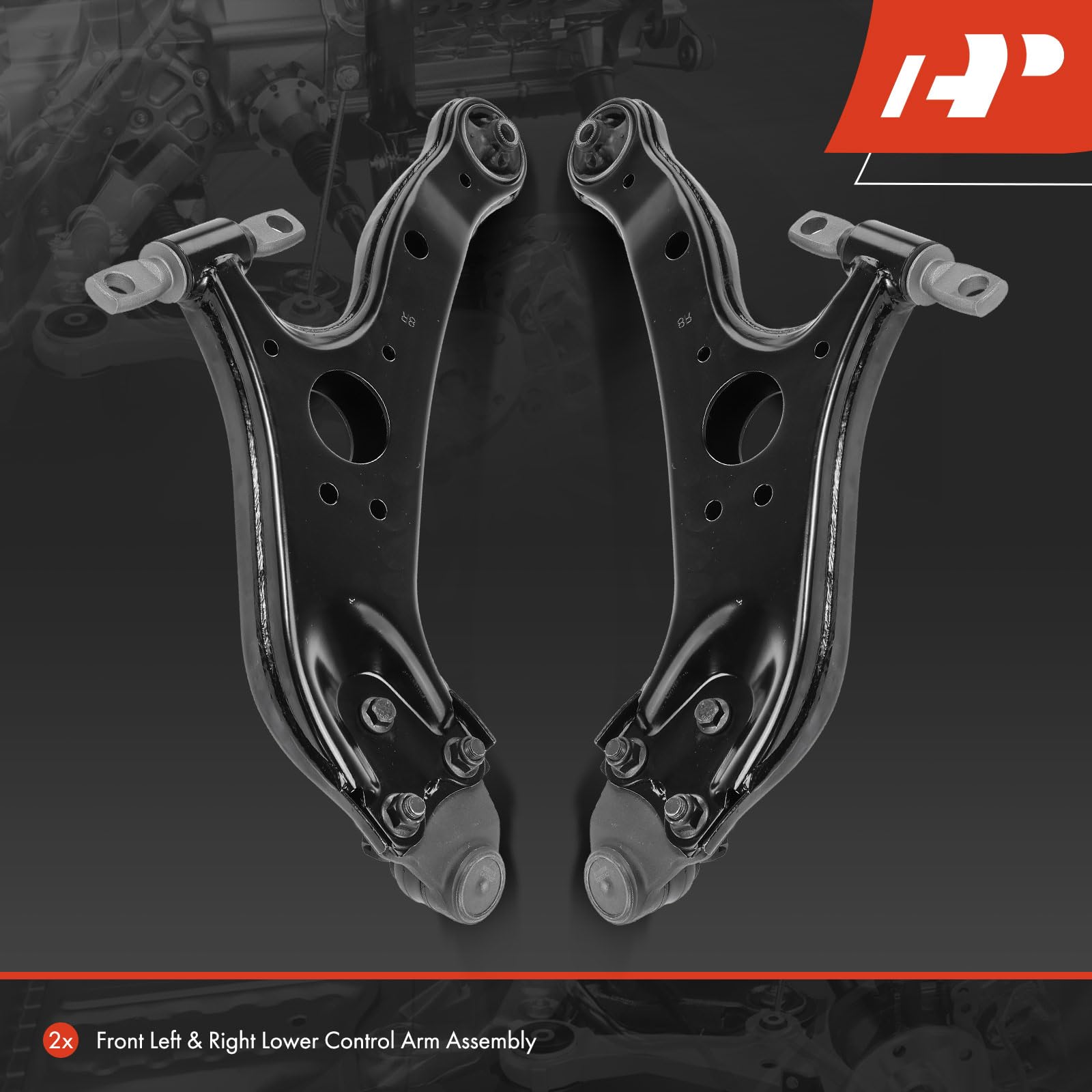A-Premium left-side front control arm assembly view for precise fitment