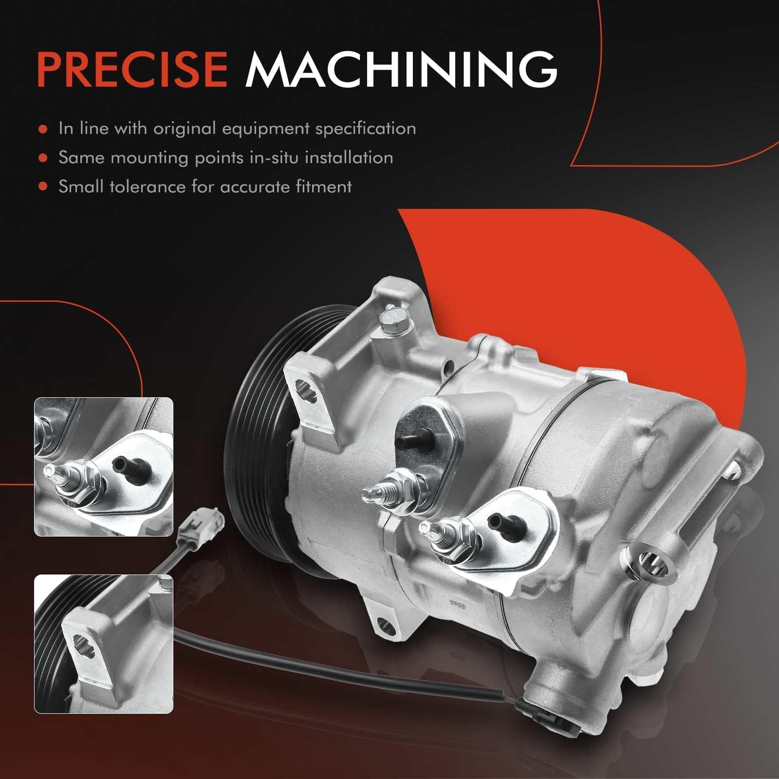 A-Premium pre-filled oil ensures ready-to-install AC compressor