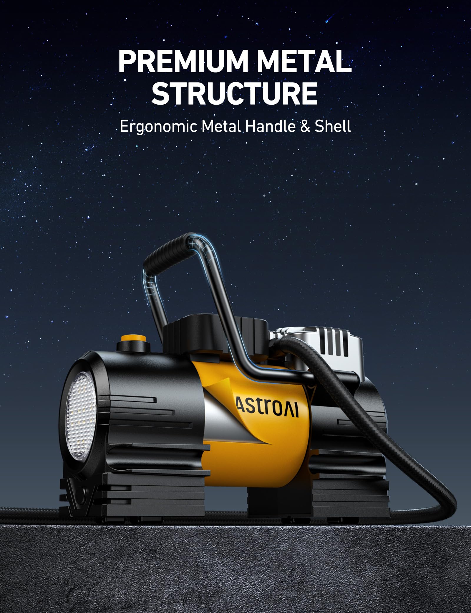 AstroAI tire inflator user manual helps quick-start and safe operation.