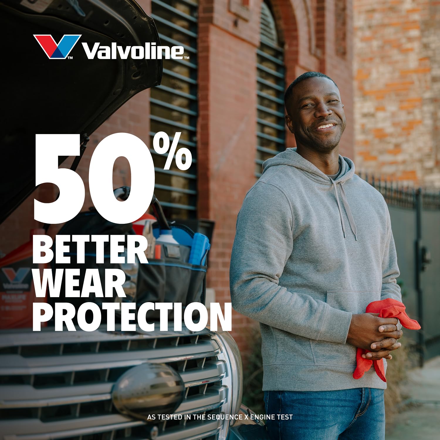 Valvoline MaxLife oil cap with seal conditioner helps prevent leaks.