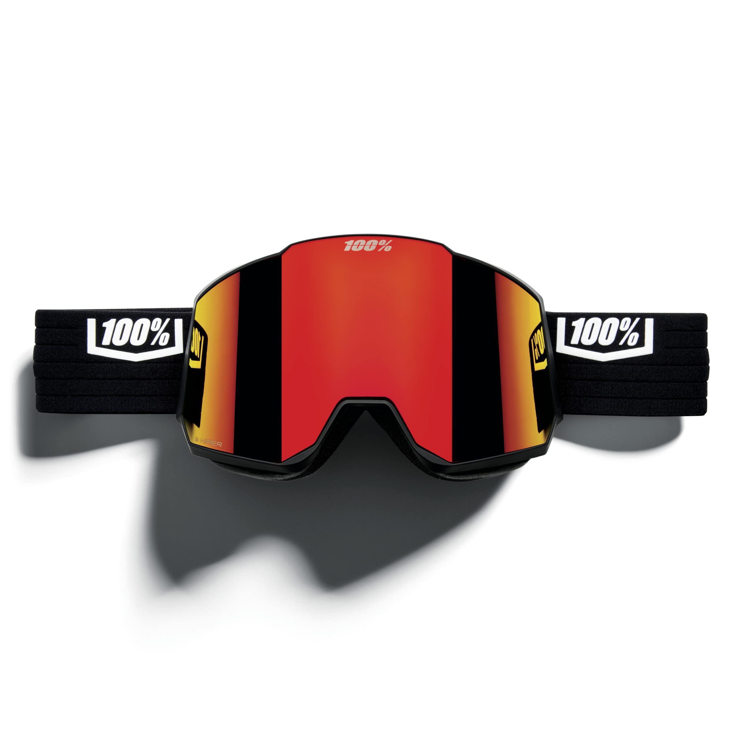 100% Snowcraft XL HiPER high-contrast lens enhancing terrain cues