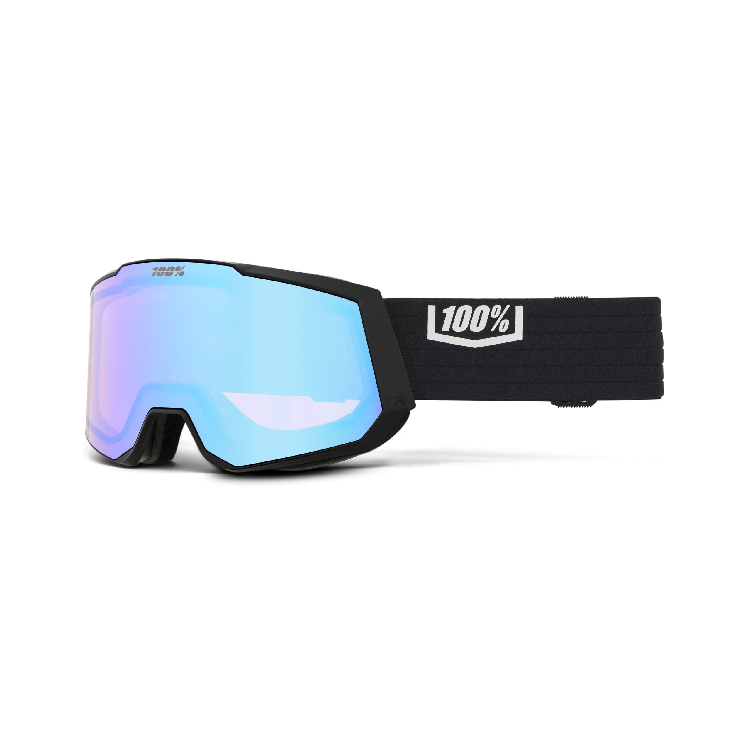 100% Snowcraft XL HiPER goggle side view showing secure adjustable strap