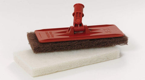 3M Doodlebug pad holder 6472 fits low-profile spaces under furniture and equipment.