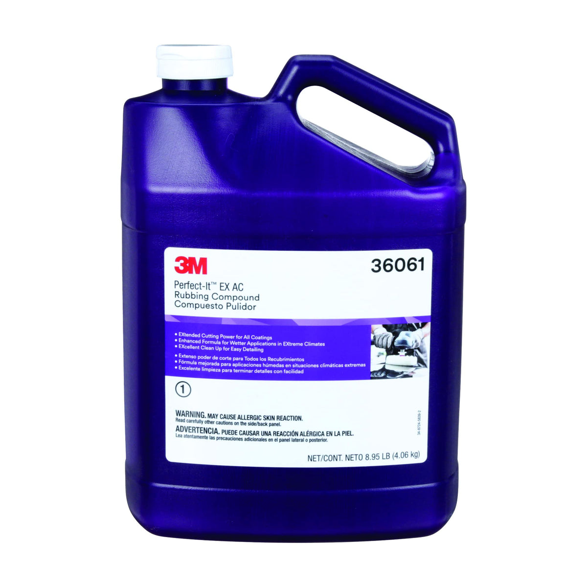 3M Perfect-It EX AC 36061 bottle pour reduces sling during polishing