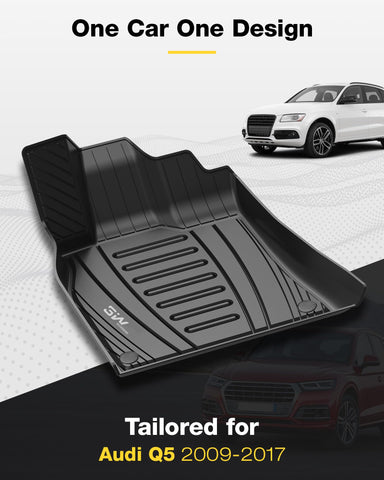 3W Audi Q5 full set mats for second row keep cabin clean in rain.