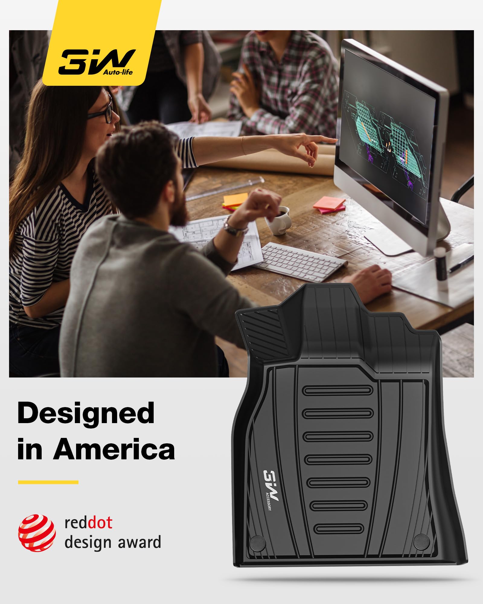 3W Audi Q5 odorless non-toxic mats for safer cabin interior.