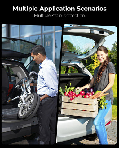 3W Cargo Liner easy to clean with water or a damp cloth.