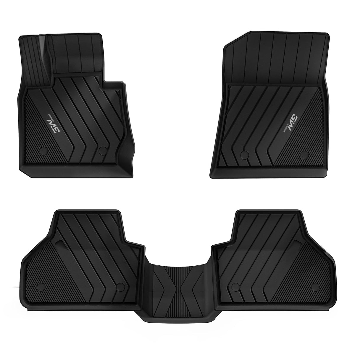 3W floor mats for BMW X3 edge-to-edge fit protecting carpets from spills