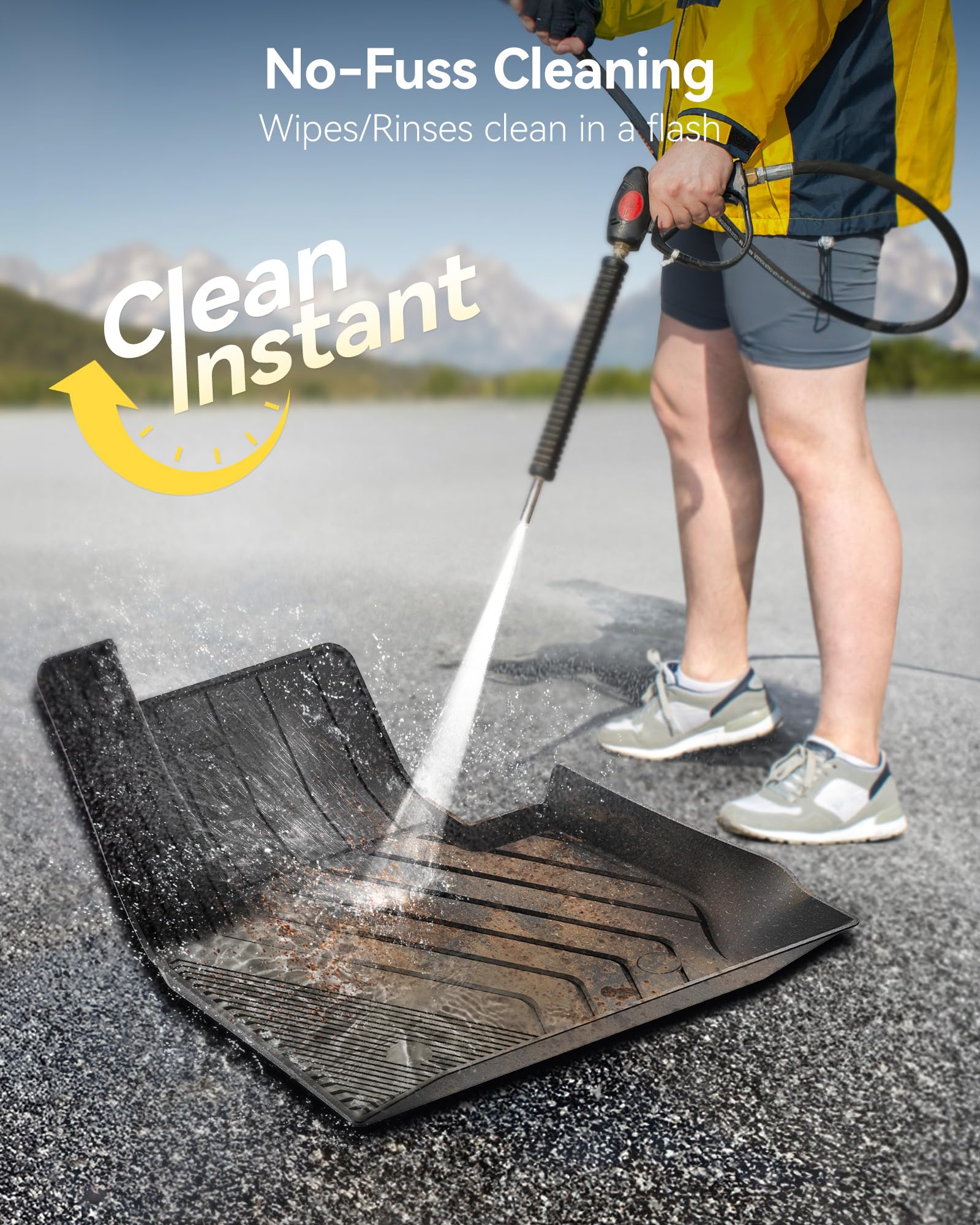 All-season protection from 3W floor mats in BMW X3/X4