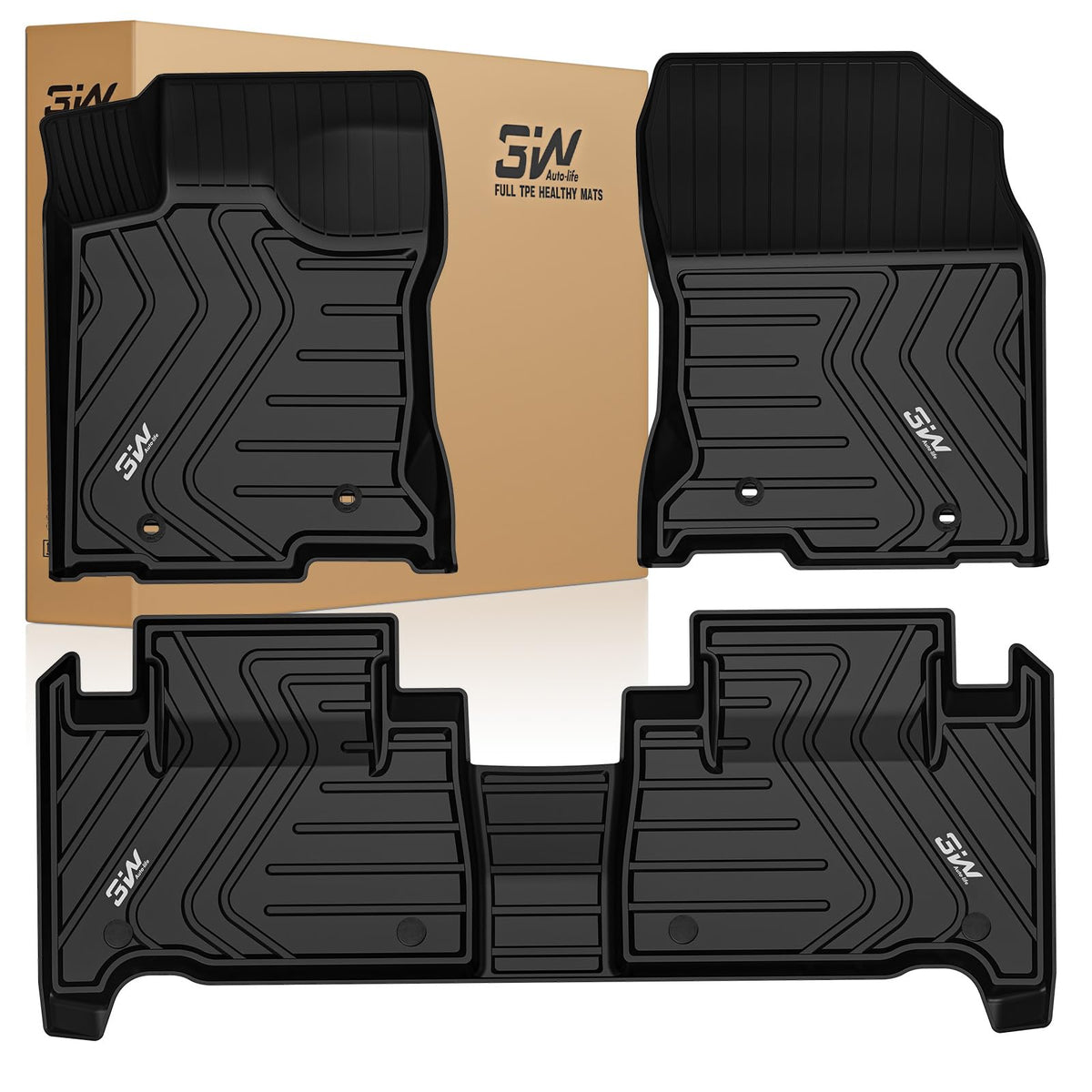 3W floor mats for Lexus NX front row with edge-to-edge protection