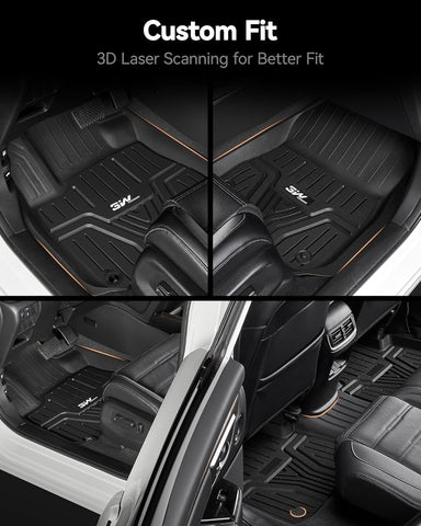 3W floor mats for Honda Odyssey 1st row protection.