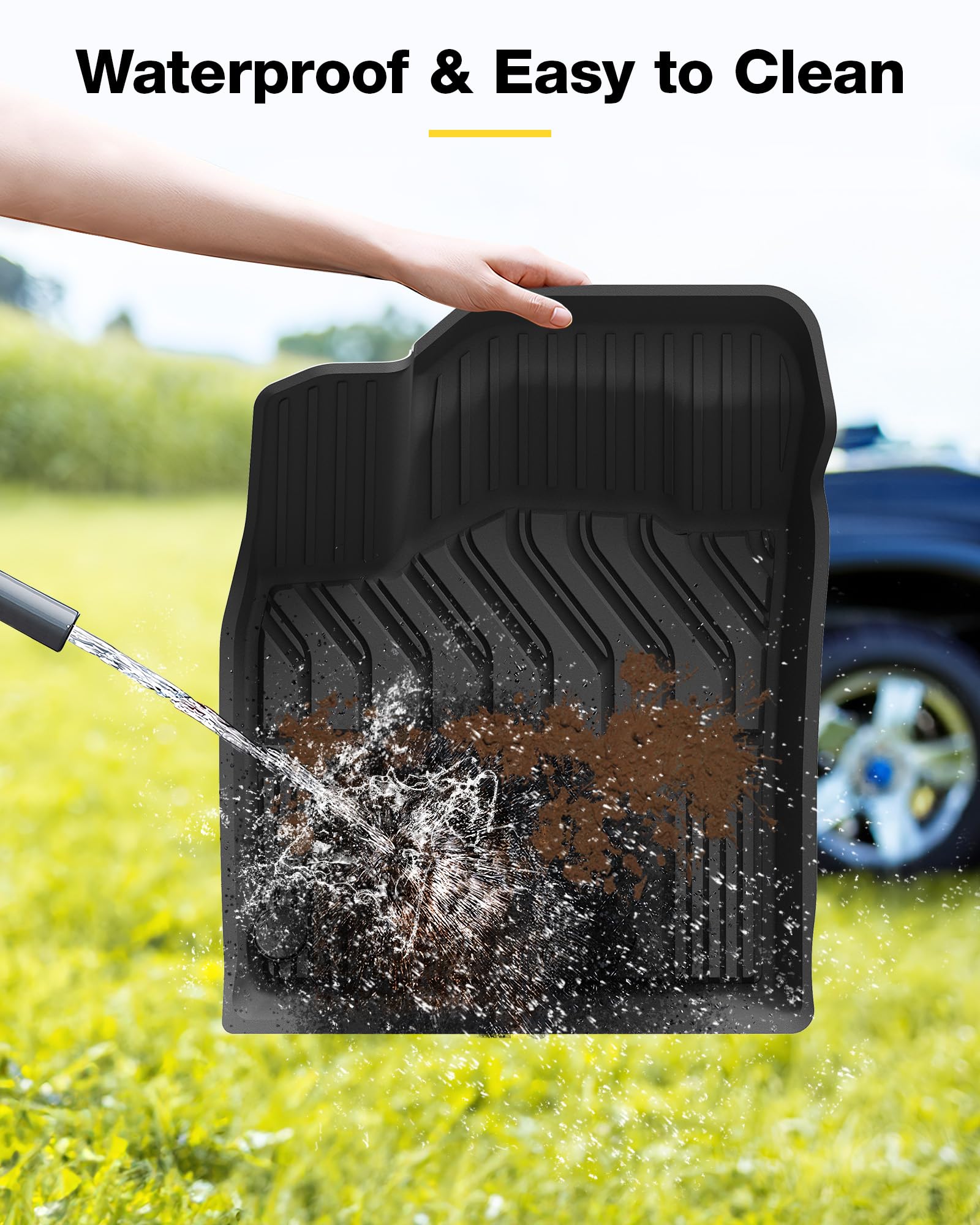 3W Nissan Rogue custom-fit floor mats for edge-to-edge protection