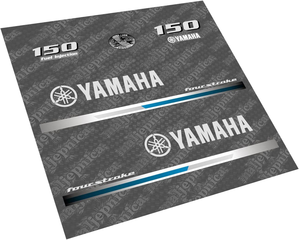 411 DECALS Yamaha 150 FS front decal, durable vinyl for outdoor use.