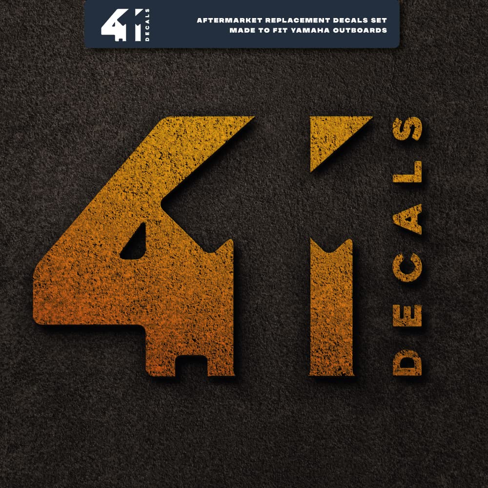 411 DECALS Yamaha 150 FS laminate closeup, UV-coated protection.