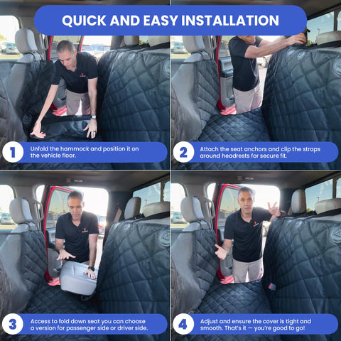 4Knines dog floor hammock waterproof bottom protects back seats from moisture