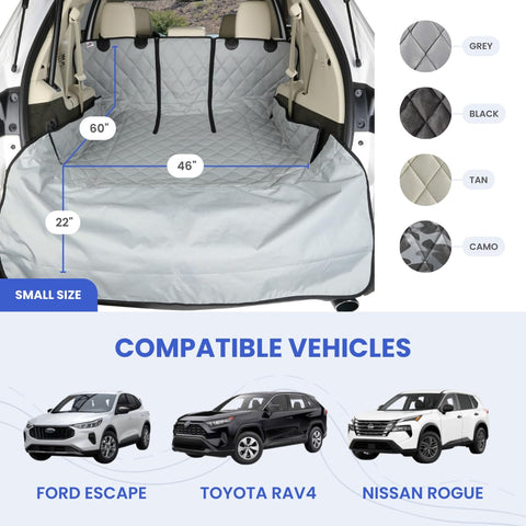 4Knines split cargo liner 60-40 fit protecting a folded rear row