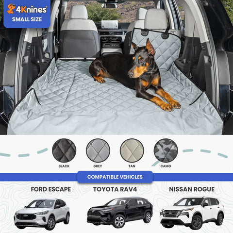4Knines Split Cargo Liner waterproof keeps spills at bay during pet travel.