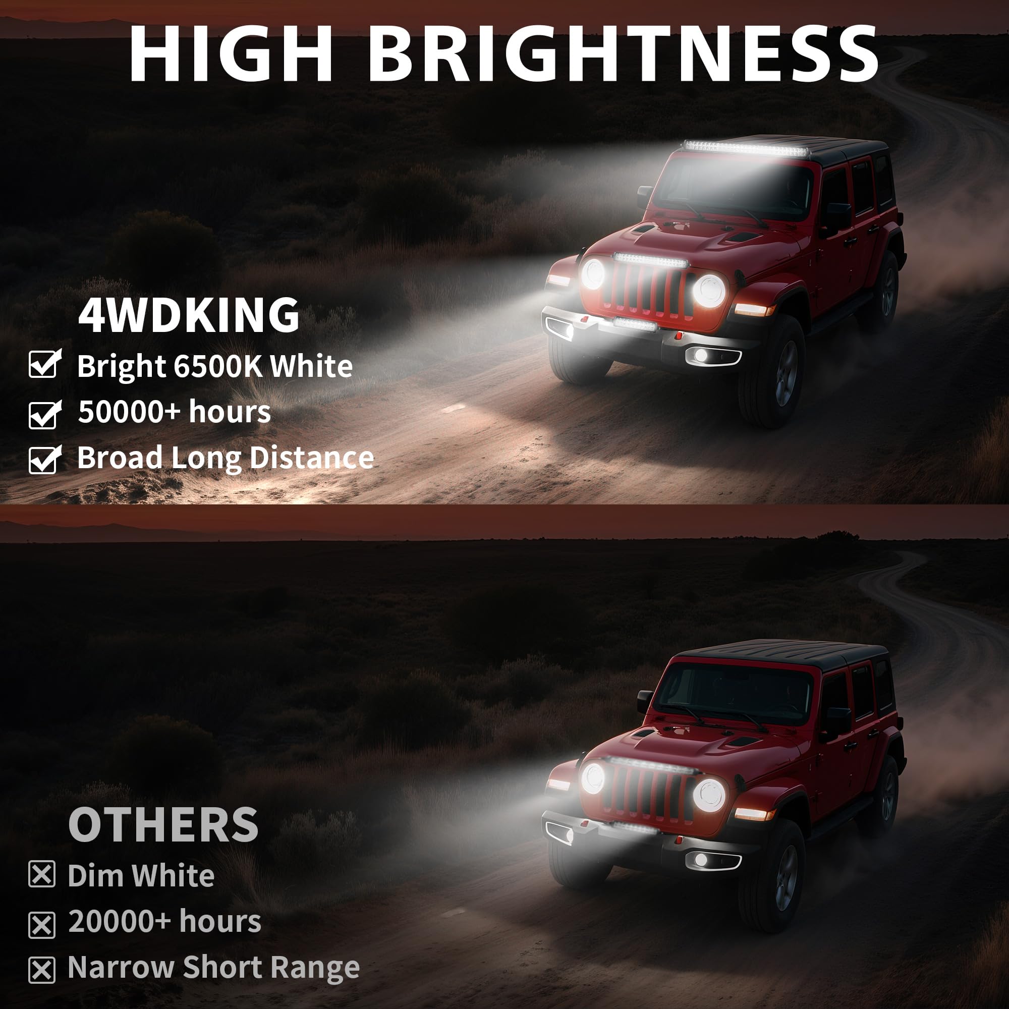 4WDKING 30-inch cooling fins support stable performance in heat.