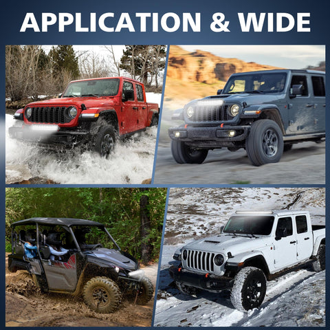 4WDKING mounting options adapt to bumpers, grills, or racks.