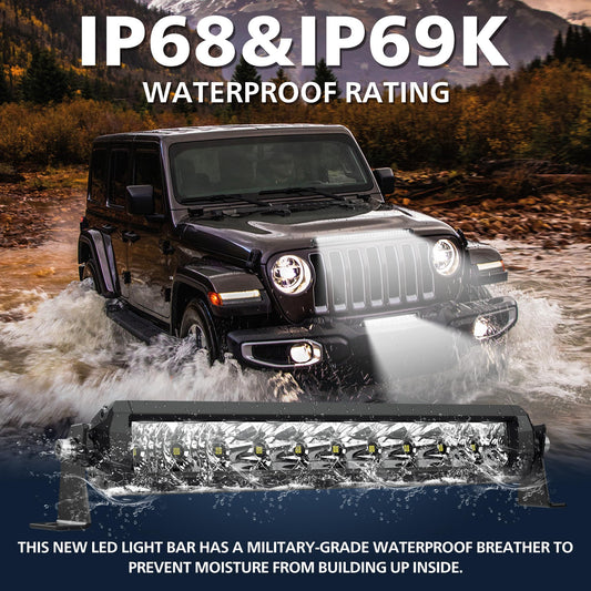 4WDKING LED light bar 52 inch side bracket mount enables flexible positioning