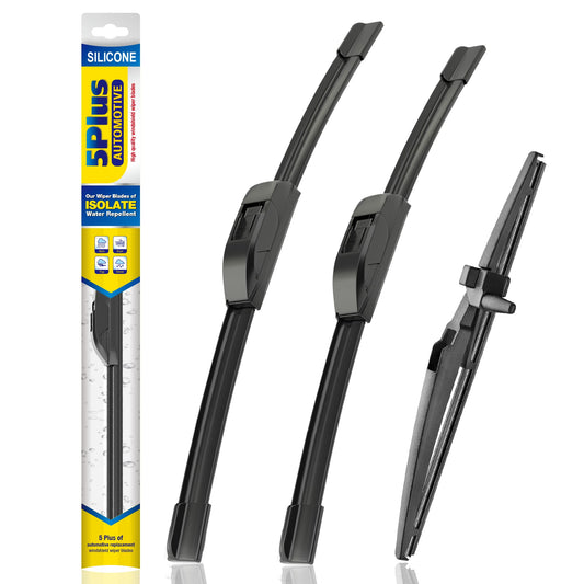 5 PLUS silicone wipers 24-inch front blade on Toyota 4Runner delivers clear visibility