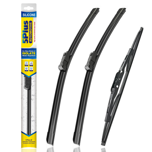 5 PLUS Yukon 22in driver blade close-up showing silicone strip for durable wear