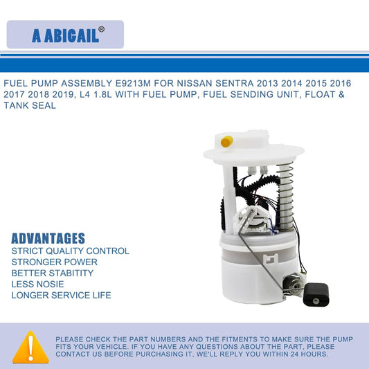 A ABIGAIL sending unit close-up shows accurate fuel level sensing and compatibility.