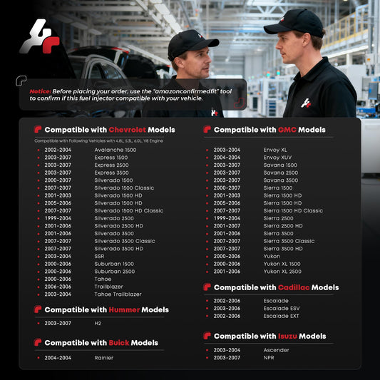 Eight injectors from A Plus Auto in side view