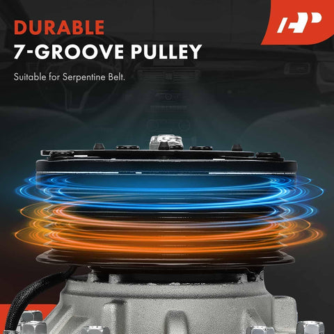 A-Premium 7-groove pulley design supports reliable belt alignment