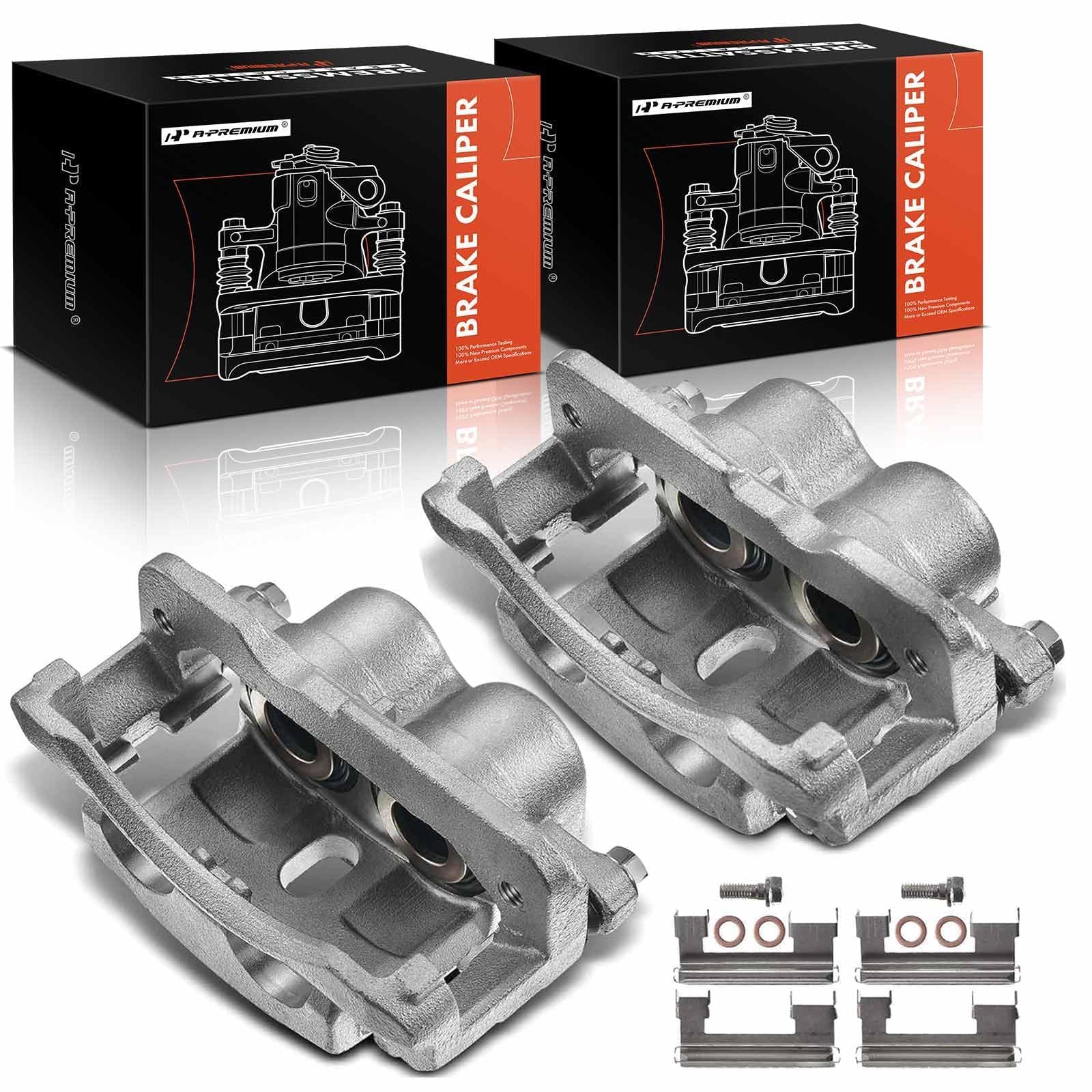 A-Premium brake caliper front-left view for GM vans demonstrates sturdy construction for reliable braking.