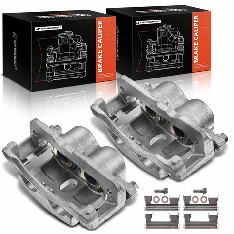 A-Premium brake caliper front-left view for GM vans demonstrates sturdy construction for reliable braking.
